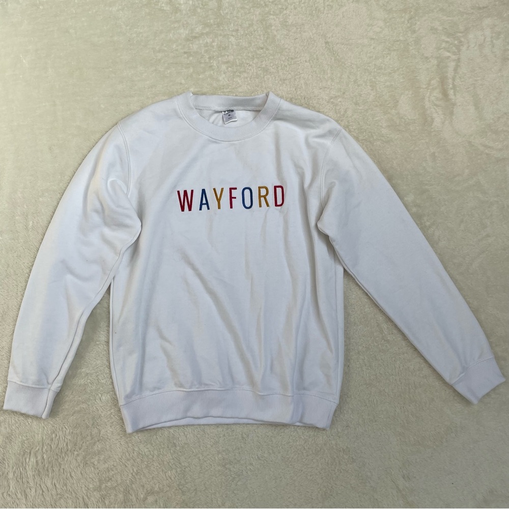 Super cozy white wayford crewneck sweater